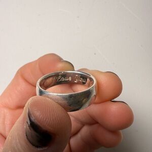 James Avery Sterling Silver Band- engraved "I Love You"